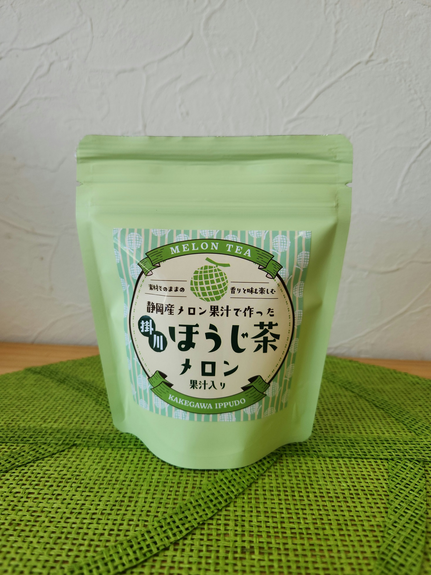 Kakegawa Hojicha with melon juice